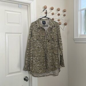 G-Star Raw - Camouflage Button Down Jacket / Shirt Shacket - Tan / Biege - XL